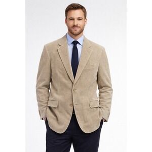 Coppley Corduroy Ermenegildo Zegna Cashmere Cotton Sport Coat Blazer Mens 44R